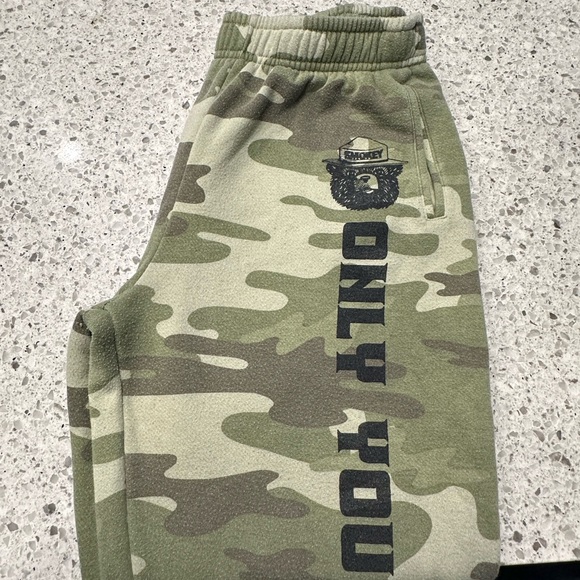 Smokey Bear matching Camo Top AND Bottom Set - Picture 7 of 9